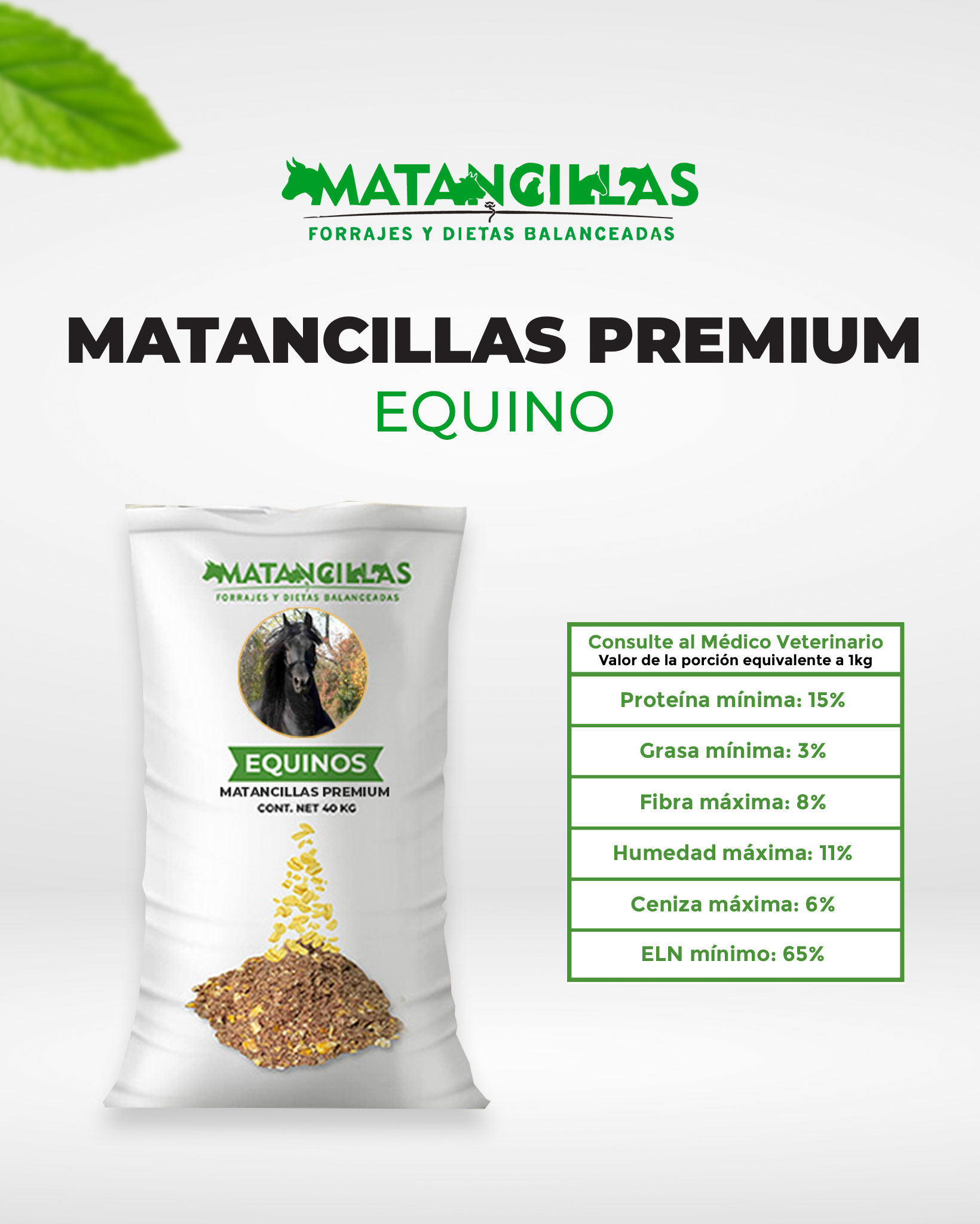 Matancillas Premium Equino (Costal 40kg)